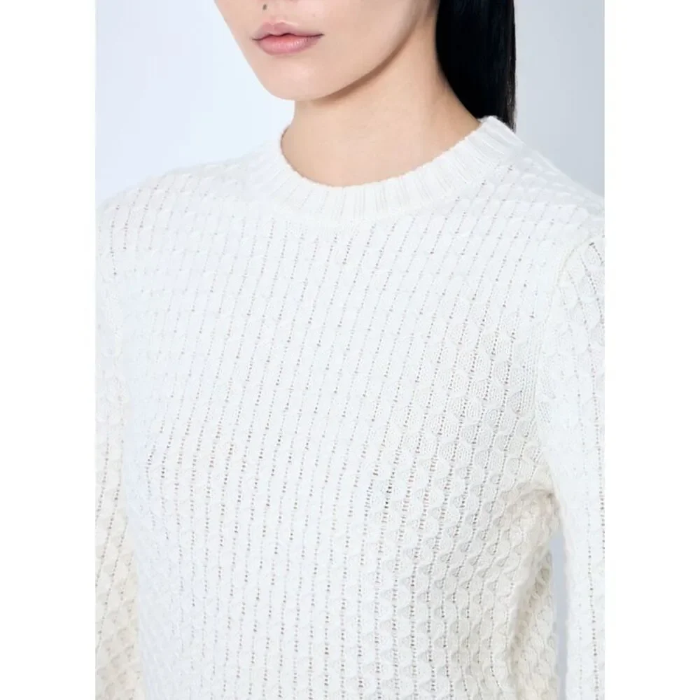 Max Mara Women Wool And Cashmere Decorative-Stitch Sweater - Picture 5 of 6